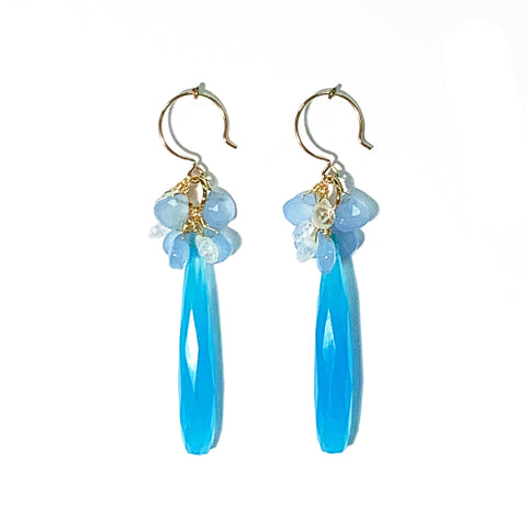 One of a Kind: Chalcedony Gemstone Drops