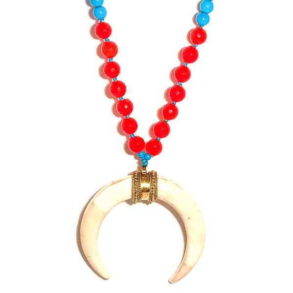 Double Horn Necklace in Hot & Cold